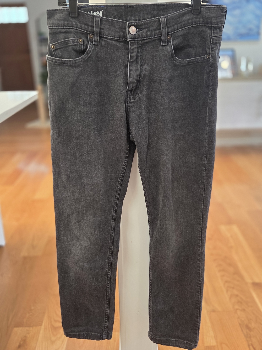 Mugsy Jeans Men's Mags 4 Way Stretch Super Washed Gray Comfort Jeans 34x30